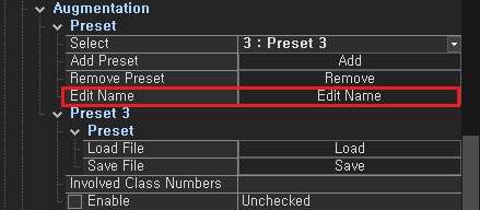 Augmentation Preview Button